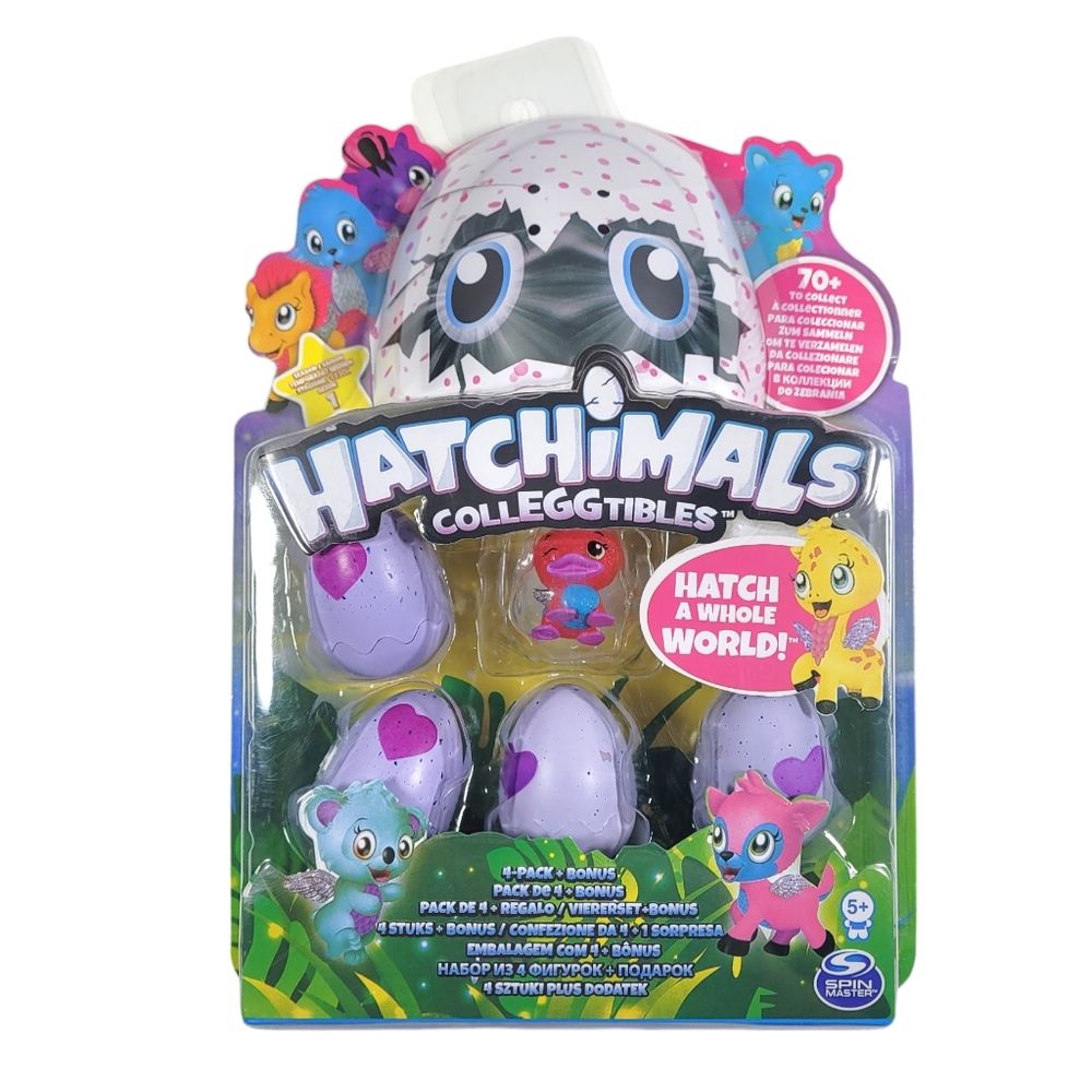 Hatchimals Season 1 Colleggtibles | 4 Pack + Bonus (4 in-Egg and 1 Out-of-Egg)